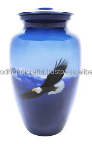 Urnes funéraires décoratives en laiton pour cendres adultes Urnes faites à la main pour urnes décoratives pour hommes et femmes Urnes funéraires - Product Image 2