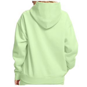 Sweat à capuche long en polaire pour femme, coupe oversize, confortable et doux, 100 % coton, décontracté, avec logo personnalisable sur le devant – Fournisseur professionnel - Product Image 3