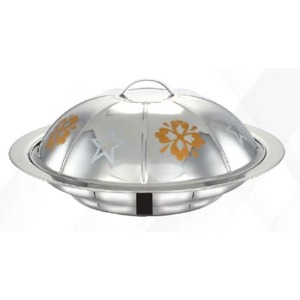 High Quality Steel Casseroles Gold Silver Gas Induction Ready <b>Custom</b> Logo Modern Design Food Warmer Hotpot Lid Serving Dish - Product Image 4