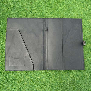 Large Capacity Hand Tooled Leather Diamond <b>Portfolio</b> Folders <b>Case</b> File Personalized Business Executive Business Resume Padfolio - Product Image 6