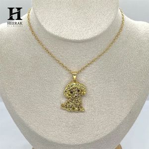 Collier pendentif chien bouledogue de luxe entièrement pavé de diamants pour la vente en gros - Conception personnalisée par Heerak Diamonds - Product Image 5