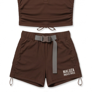 MALUZA INDUSTRIES OEM Custom Wholesale Womens Tank Top <b>Leggings</b> Set Breathable Quick Dry Anti-Bacterial Spandex/Nylon/Cotton - Product Image 3