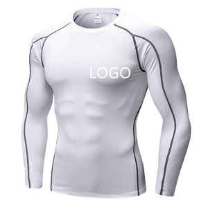 Latest Design Quick Dry Men <b>Compression</b> Shirt Comfortable High Quality Men <b>Compression</b> Shirts - Product Image 1