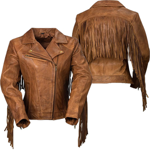 New Design Fringe <b>Jacket</b> For Men's Breathable <b>Plus</b> <b>Size</b> Low Moq Custom-Made Real Leather <b>Jacket</b> For Man Fashion Fringe <b>Jackets</b> - Product Image 1