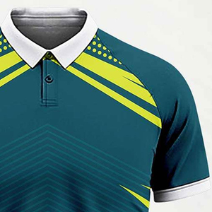 Camiseta de Cricket Sublimada Transpirable, 100% Poliéster, Cuello en V, Ligera, de Secado Rápido, Personalizable con Nombre de Equipo, Unisex para Adultos - Product Image 2