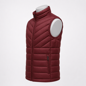 Custom <b>Puffer</b> <b>Vest</b> for Men Lightweight Quilted Warm Sleeveless Winter <b>Jacket</b> Outdoor Casual Fashion Clothing Wholesale - Product Image 3