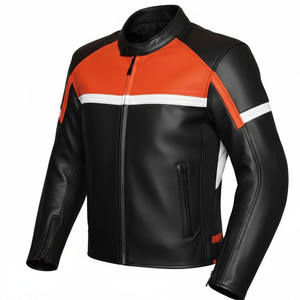 Blouson de moto en cuir personnalisé par le fabricant, imperméable, respirant, grande taille, unisexe, course, noir, sport, auto, OEM, moto - Product Image 4