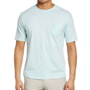 Camiseta Vintage Lavada con Bolsillo Delantero, Mezcla de Algodón Premium, Corte Holgado Informal para Hombre, Cuello Redondo, Manga Corta - Product Image 4