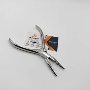 Pinzas para Extensiones de Cabello Beautivia, Herramienta Profesional de Acero Inoxidable para Instalación y Remoción, Pinzas para Cabello de 2 Orificios, Más Vendidas - Product Image 4