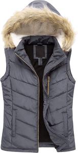 Vestes décontractées ultra-légères à col montant, gilet tricoté respirant et écologique, fermeture éclair, coupe-vent, rembourrage matelassé pour femme - Product Image 5