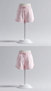 Shorts Casuales de Verano para Mujer, Personalizados, Holgados, de Forro Polar Tejido, con Cordón Ajustable, Cintura Media, Transpirables y de Secado Rápido - Product Image 4