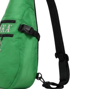 Green <b>Black</b> Crossbody Sling Bag Women Casual Shoulder Pack Lightweight Travel <b>Backpack</b> Fashion Storage Bag Embroidered Style - Product Image 3