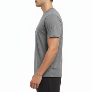 Wholesale 100% Cotton Jersey Men's <b>Classic</b> Crew Neck Short Sleeve Tshirt Black Silk Screen Printed Custom Logo Blank Your Brand - Product Image 3