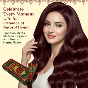 นีตา เฮนน่า คอนส์ 4 ชิ้น – ย้อมผมสีน้ำตาลแดงธรรมชาติ 100% พร้อมใช้ (23 กรัม) สำหรับย้อมผมเฉพาะจุด - Product Image 6
