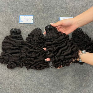 Cabello Humano Remy Vietnamita Rizado Fuzz, Color Natural, Doble Trama a Máquina, Trama de Cabello de Gran Demanda, Proveedor Líder - Product Image 3
