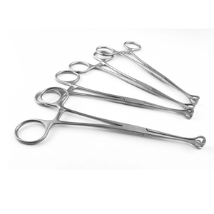 Pinzas de Tejido Babcock de Acero Inoxidable, Juego de Pinzas Quirúrgicas Atraumáticas para Cirugía General, Instrumento de Clase I con Certificación CE - Product Image 1