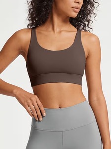 Sujetador deportivo de tirantes finos para mujer, con paneles de malla transpirable, chaleco de running de alta elasticidad, top de entrenamiento, fabricante OEM - Product Image 4