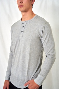 เสื้อเชิ้ตผู้ชายแขนยาวผ้าฝ้ายอ๊อกซ์ฟอร์ด ปกติดกระดุม สไตล์สมาร์ทแคชชวล - Product Image 1