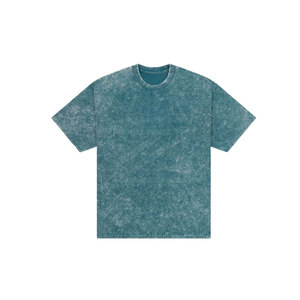 Camisetas de Hombre al por Mayor Personalizadas 100% Algodón Lavado con Ácido, Estilo Vintage, Hombro Caído, Corte Regular, Cuello Redondo, Manga Corta - Product Image 3