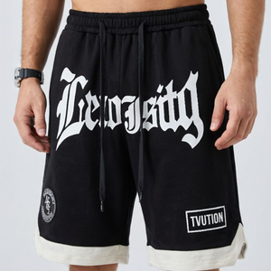 Pantalones Cortos Deportivos de Cintura Alta para Hombre, Tejido Transpirable y de Secado Rápido de Spandex/Poliéster, Cintura Elástica, para Correr y Entrenamientos en el Gimnasio - Product Image 5