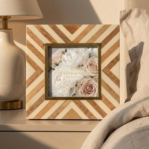 Handmade <b>Rustic</b> Modern Geometric Wood Tabletop Vase for Wedding Home Decor - Product Image 2