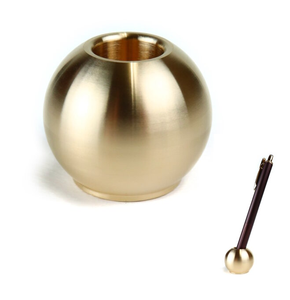 Portaplumas de Latón con Forma de Bola, Nuevo Diseño, Artesanía Promocional, Soporte para Bolígrafos de Latón Pulido Brillante, Gran Venta - Product Image 1