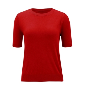 Blusas de punto para mujer, camisa de alta calidad, transpirable, informal, con logo personalizado - Product Image 5