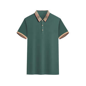Factory Price Men's <b>Polo</b> T-<b>Shirt</b> Custom Logo Printed Polyester Cotton Plain Blank Short Sleeve Woven Fabric - Product Image 3