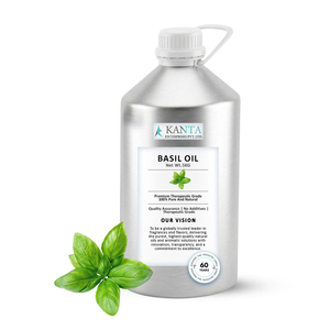 Premium Basil <b>Oil</b> 100% Pure Natural <b>Essential</b> <b>Oil</b> Wholesale Manufacturer Exporter India - Product Image 1