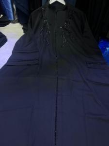 Stylish and Modest Hand Embroidered Floor Length <b>Long</b> Sleeves Breathable Abayas <b>for</b> Women <b>Eid</b> - Product Image 3