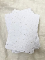 Hojas de Papel de Algodón Hechas a Mano de Primera Calidad, Tamaños A4 y A5, Hojas de Papel Texturizado Blanco Hecho a Mano para Invitaciones, Hojas para Caligrafía