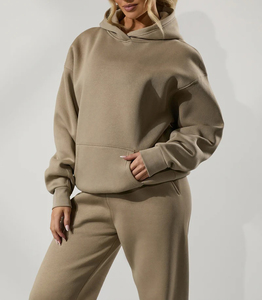 Ensemble survêtement streetwear épais 100 % coton avec sweat à capuche oversize et pantalon de jogging personnalisés avec logo imprimé – Qualité supérieure 2026 - Product Image 6
