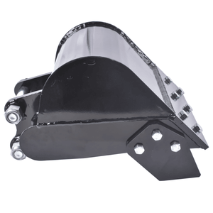 Benna scavatrice da 12 pollici per mini escavatore, attacco da 300 mm, stretta, per roccia/fango/inclinazione, con denti, per escavatori da 5-8 tonnellate - Product Image 6