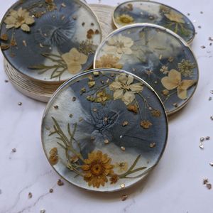 Most Selling Eco-Friendly Resin <b>Coasters</b> <b>Set</b> Customized Color Modern Design 300mm Diameter for Home Hotel Restaurant Use Export - Product Image 4