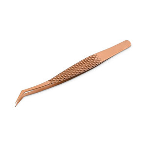 Pince à épiler pour extensions de cils, design unique, couleur unie, légère - Product Image 1