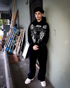 Nouveauté : Sweat à capuche zippé de haute qualité avec impression en relief, séchage rapide, logo et design personnalisés, grandes tailles pour hommes. - Product Image 5