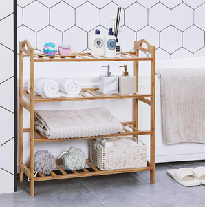 Étagère à chaussures en bois de manguier moderne de haute qualité, décoration d'intérieur, étagère en bambou fabriquée en Inde - Product Image 5