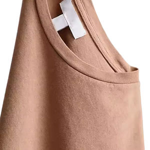 T-shirt décontracté pour femme, vert menthe, coupe courte, manches courtes, col rond, coupe ample, en jersey tricoté, printemps-été - Product Image 5
