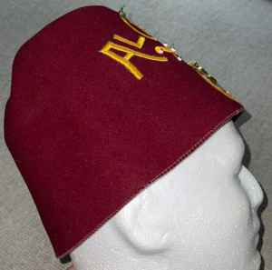 หมวกเฟซวินเทจคุณภาพสูงสำหรับฟรีเมสัน สีแดงเลือดหมู ขายดี เหมาะสำหรับกีฬากลางแจ้งและพิธีกรรมในวัด - Product Image 4