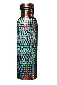 Bouteille d'eau en acier inoxydable cuivre antique 500 ml Design moderne gravé Finition mate Articles de bar Cuisine Cadeaux d'affaires - Product Image 3