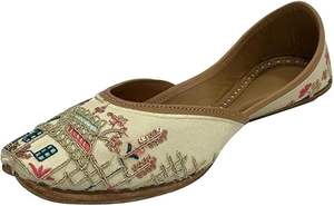 Nouvelle Arrivée Traditionnelle 2026 : Chaussures Khussa Pakistanaises Artisanales Façon Jutti Style Punjabi, Idéales pour Mariages et Fêtes, Respirantes - Product Image 2