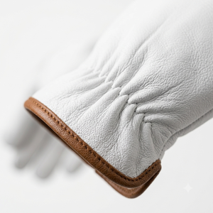Cowhide Grain Leather <b>Driver</b> Work <b>Gloves</b> Adjustable Wristlet Cuff Heat Fire Resistant Thick Kevlar Lining Spark-Safe Safety - Product Image 6