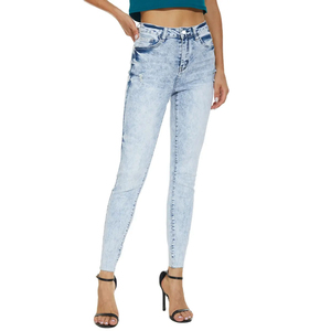 Jeans de Mujer a Precio Bajo, Pantalones Vaqueros de Mezclilla para Dama, Moda Casual, Venta al Por Mayor, Ropa Urbana, Jeans de Mezclilla Transpirables para Mujer - Product Image 1