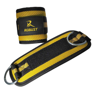 Sangles de cheville en néoprène ajustables, confortables, écologiques, unisexe, avec double anneau de fermeture pour la musculation 2026 - Product Image 1