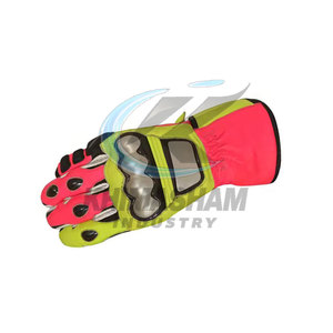 Gants d'entraînement en cuir durables avec design à doigts complets, fermeture auto-agrippante, respirants et antidérapants pour la conduite en extérieur - Product Image 6