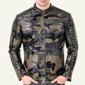 Chaqueta de Cuero para Hombre de Alta Calidad, Estilo Vintage, con Cierre, Transpirable, Cuello Alto, Manga Larga, Ecológica - Product Image 4