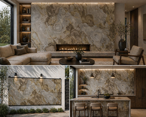 Revêtement mural flexible en pierre mince effet ardoise indienne pour finition rustique intérieure et extérieure, façade et décoration - Product Image 2