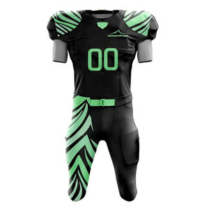 Uniforme de Fútbol Americano de Grado Profesional, Incluye Camiseta y Pantalones Cortos Hechos de Material Transpirable y Ligero, Servicio OEM - Product Image 1