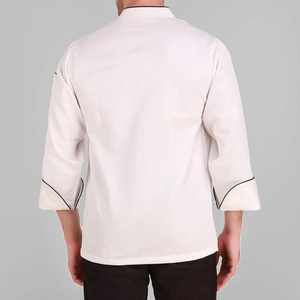 เสื้อเชฟพรีเมียมแขนยาว ดีไซน์ทันสมัย ผ้าฝ้ายทนทาน สีพื้น สำหรับมืออาชีพ - Product Image 2