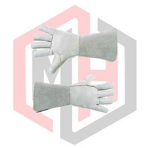 ถุงมือเชื่อม TIG หนังวัวแท้ ทนทาน ป้องกันการฉีกขาด ป้องกันการบาด ป้องกันไฟ ป้องกันความร้อน ป้องกันไฟฟ้าสถิตย์ ขนาด 11 - Product Image 6